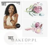 Временные татуировки TATTon.me Protea Set с цветочным дизайном, 2 крупные татуировки, с губкой — фото 1