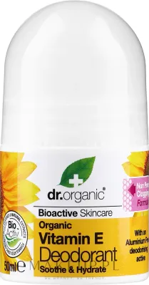 Натуральный дезодорант шариковый Dr Organic Vitamin E