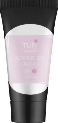 Акриловый гель для ногтей Tufi Profi Premium Acrylic Gel UV/LED, 15 г