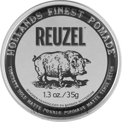 Матовая помада для волос Reuzel Concrete Hold Matte Pomade, на водной основе, сильная фиксация