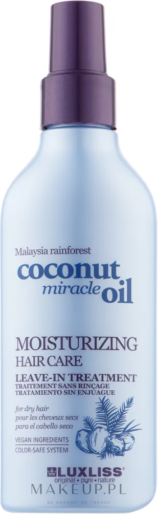 Спрей для волос с кокосовым маслом Luxliss Moisturizing Hair Care Spray, 150 мл