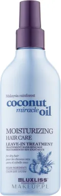 Спрей для волос с кокосовым маслом Luxliss Moisturizing Hair Care Spray, 150 мл