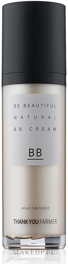BB крем для лица Thank You Farmer Be Beautiful Natural BB Cream SPF30 PA++ выравнивающий тон, с эффектом сияния, 40 мл