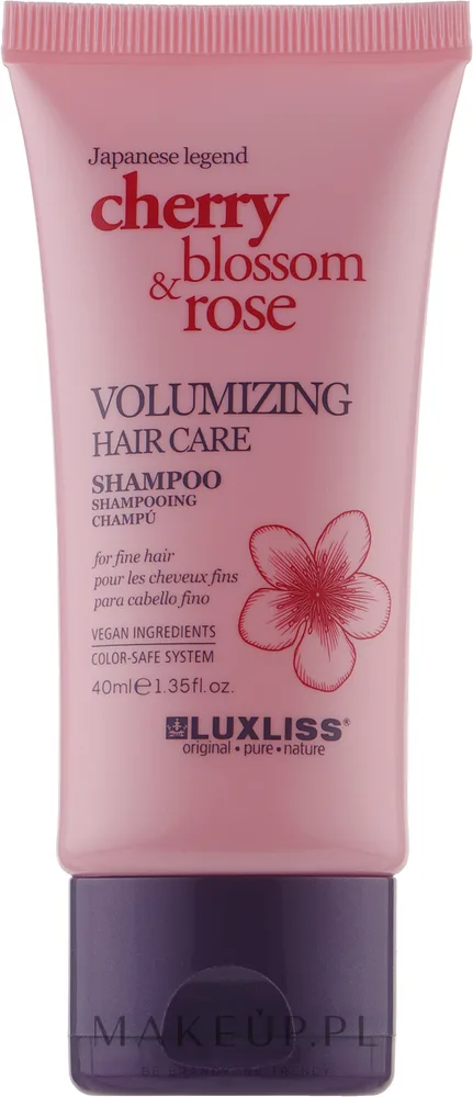 Шампунь Luxliss Volumizing Hair Care для объёма волос с сакурой и розой, 500 мл, Германия