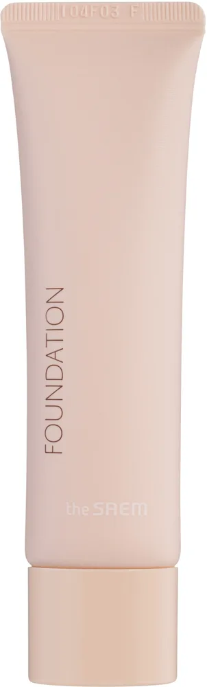 Тональная основа для лица The Saem Saemmul Airy Cotton Foundation, лёгкая, SPF30/PA++, 30 мл, оттенок 01 - Light Beige