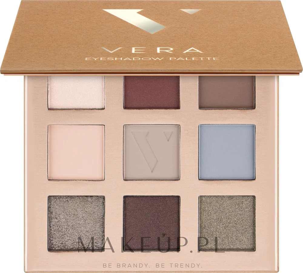 Палетка теней для век Vera Beauty Eyeshadow Palette 9 оттенков, оттенок 02 - Moon Light