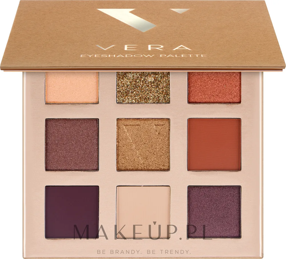 Палетка теней для век Vera Beauty Eyeshadow Palette 9 оттенков, оттенок 03 - Desert Flower