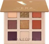 Палетка теней для век Vera Beauty Eyeshadow Palette 9 оттенков, оттенок 03 - Desert Flower — фото 1