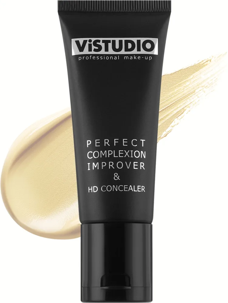Тональное средство и консилер ViSTUDIO Perfect Complexion Improver & HD Concealer 2 в 1, 36.5 мл, оттенок Biege