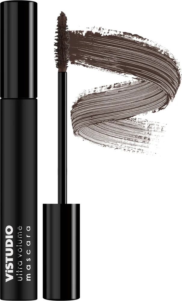 Тушь для ресниц ViSTUDIO Ultra Volume объём, оттенок Brown