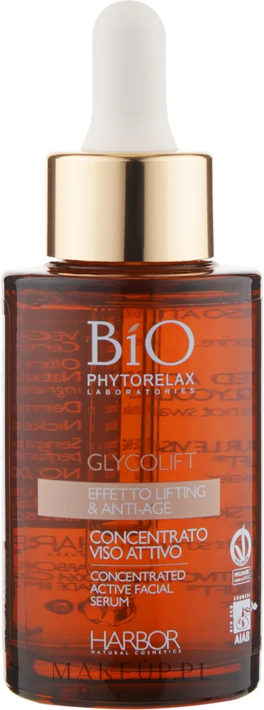 Phytorelax Laboratories Phytorelax Laboratories Bio Concentrated Active Facial Serum Glycolift - Сыворотка для лица Phytorelax Bio Concentrated Active Glycolift антивозрастная с AHA-кислотами алоэ и водорослями 30 мл