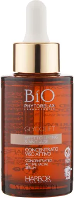 Phytorelax Laboratories Phytorelax Laboratories Bio Concentrated Active Facial Serum Glycolift - Сыворотка для лица Phytorelax Bio Concentrated Active Glycolift антивозрастная с AHA-кислотами алоэ и водорослями 30 мл