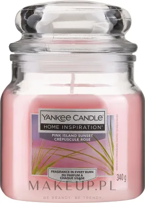 Yankee Candle Pink Island Sunset / Свеча в стекле, османтус, ваниль и мускус, 340 г