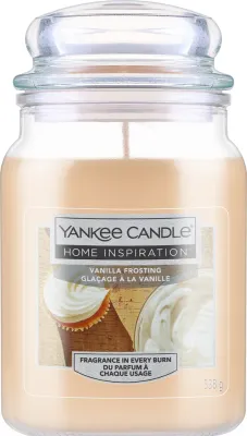 Yankee Candle Vanilla Frosting / Свеча в стекле, ваниль, карамель и шоколад, 538 г