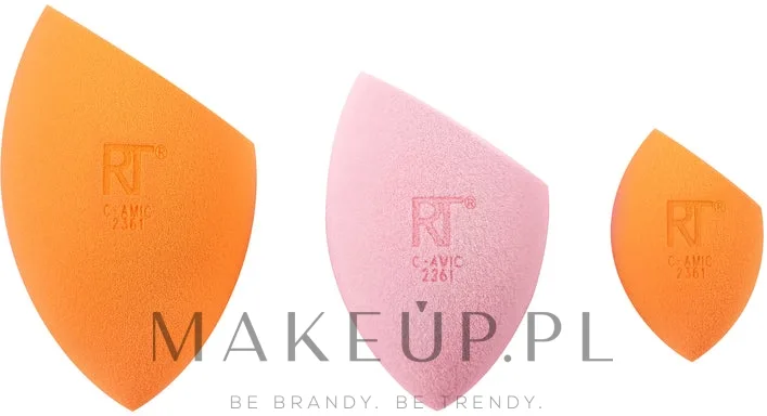 Набор спонжей для макияжа Real Techniques Ultimate Makeup Sponge Blending and Setting Trio, для тона, пудры и контуринга, 3 шт