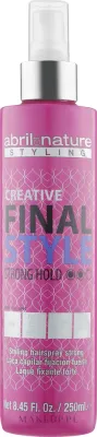 Спрей для волос Abril et Nature Advanced Stiyling Creative Final Style Strong Hold сильной фиксации, с аргановым маслом, 250 мл