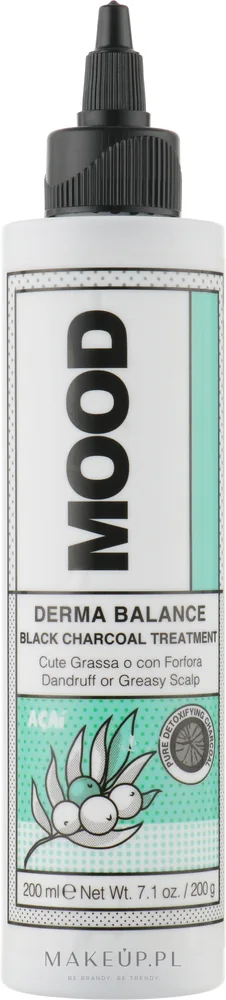 Лосьон для волос Mood Derma Balance Black Charcoal очищение кожи головы 200 мл