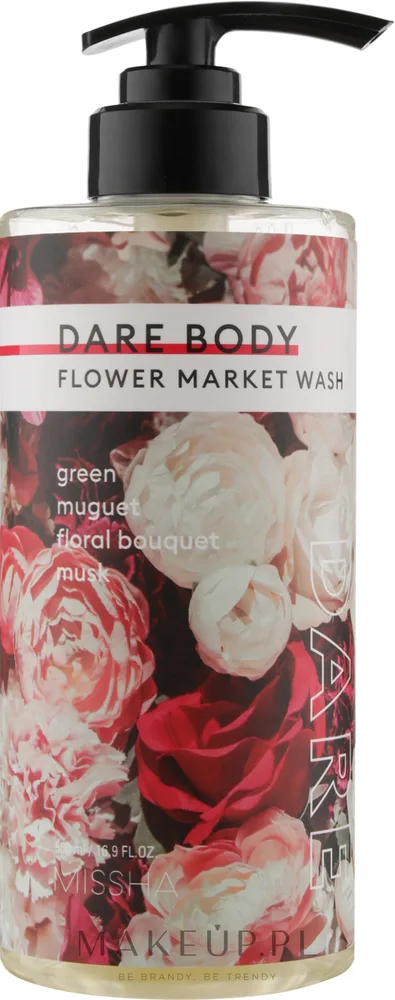 Гель для душа Missha Dare Body Flower Market Wash увлажняющий, 500 мл