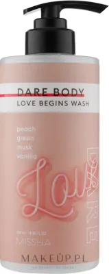 Missha Dare Body Love Begins гель для душа увлажняющий 500 мл, питательный гель для тела с маслом ши и церамидами