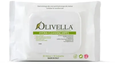 Olivella очищающие салфетки 2в1 для лица и тела с оливковым маслом ромашкой и бисабололом 30 шт