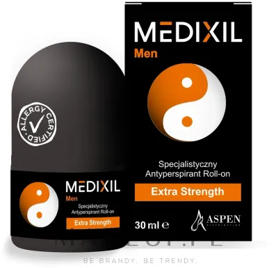 Medixil Men Antiperspirant Roll-On мужской шариковый антиперспирант против повышенной потливости, с хлоридом алюминия 30 мл