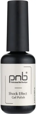 Гель-лак для ногтей PNB Shock Effect Gel Polish с мерцающими частицами, 8 мл
