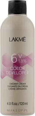 Крем-окислитель Lakme Color Developer 6V (1,8%) кремовый, для профессионального и домашнего использования