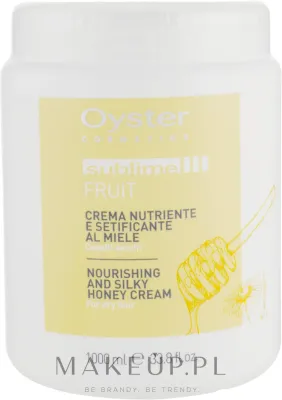 Oyster Cosmetics Oyster Cosmetics Sublime Fruit Honey Extract Mask - Маска для волос Oyster Sublime Fruit с экстрактом мёда, для повреждённых волос, мёд, пантенол, витамин E, 1000 мл