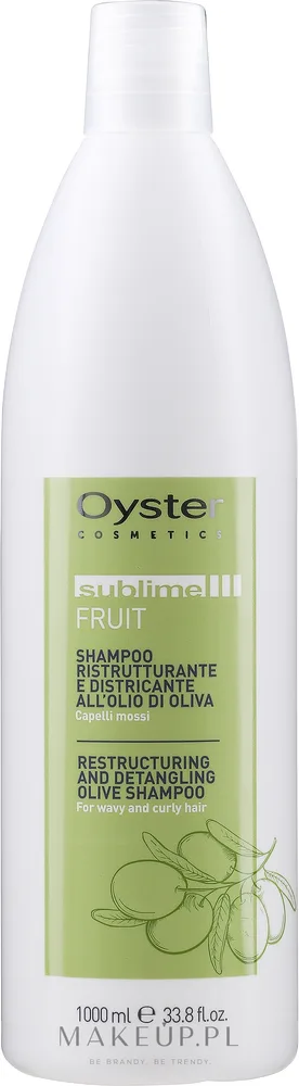 Шампунь для волос Oyster Cosmetics Sublime Fruit Shampoo с оливковым маслом, для сухих волос, 1000 мл