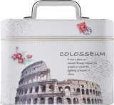 Косметичка Top Choice Colosseum L 98864 белая с зеркалом 23х15х17 см — фото 1