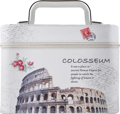 Косметичка Top Choice Colosseum M 98871 белая с зеркалом 23х15х17 см