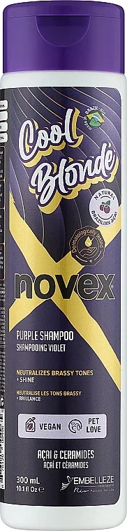Шампунь Novex Cool Blonde для светлых и осветлённых волос против жёлтого оттенка, 300 мл, Бразилия