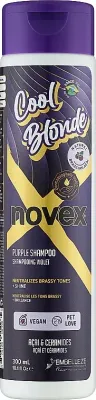 Шампунь Novex Cool Blonde для светлых и осветлённых волос против жёлтого оттенка, 300 мл, Бразилия