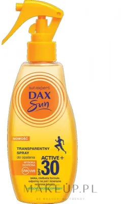 Спрей для тела солнцезащитный DAX Sun Active+ прозрачный SPF 30 водостойкий 200 мл