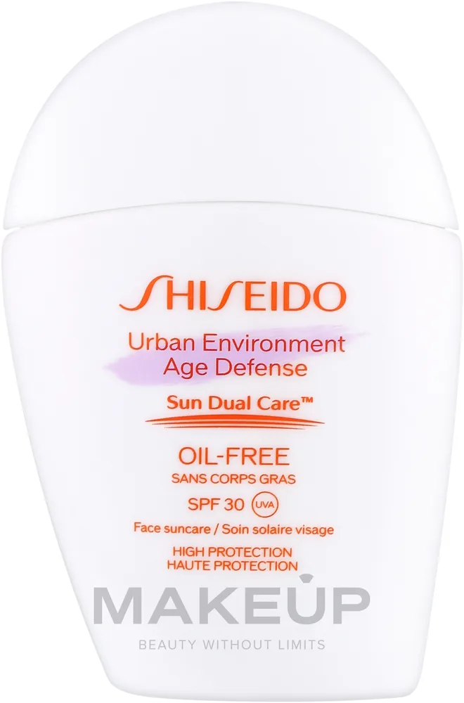 Крем солнцезащитный для лица Shiseido Urban Environment Age Defense Sun Dual Care SPF 30, водостойкий, 30 мл