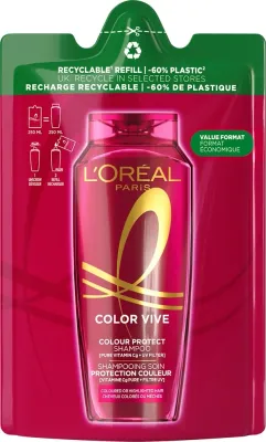 Шампунь для волос L'Oreal Paris Elseve Color Vive Refill для окрашенных волос, сменная упаковка, 250 мл