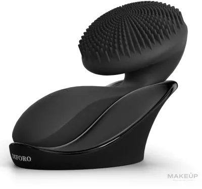 Щётка для умывания и массажа лица Diforo Arum Black с технологией Xsound Pulse, чёрная, 1 шт