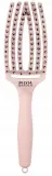 Щётка для волос Olivia Garden Finger Brush Boar & Nylon Medium пастельно-розовая — фото 1