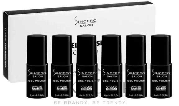Набор гель-лаков для ногтей Sincero Salon Candy Rush 6 оттенков 6x6 мл
