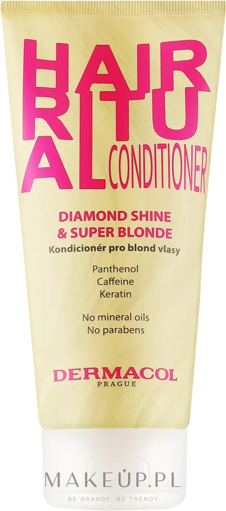Кондиционер для блондинок Dermacol Hair Ritual Diamond Shine Super Blonde, для светлых волос, 200 мл