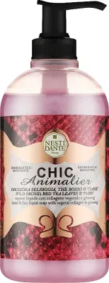 Жидкое мыло для рук и лица Nesti Dante Chic Animalier с экстрактом женьшеня, 500 мл