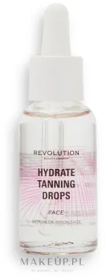 Капли-автозагар для лица Revolution Beauty Buildable Face Tanning Drops с гиалуроновой кислотой регулируемый оттенок 30 мл