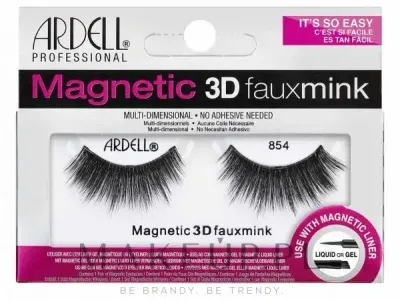 Магнитные накладные ресницы Ardell Magnetic Lash 3D Faux Mink 854, объемные, средней длины, 2 шт