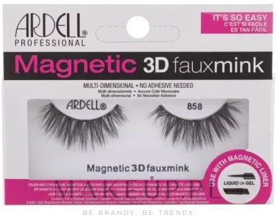 Магнитные накладные ресницы Ardell Magnetic Lash 3D Faux Mink 858, объемные, средней длины, 2 шт
