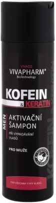 Шампунь для волос мужской Vivaco ivaPharm Keratin Caffeine Shampoo с кератином и кофеином, 200 мл
