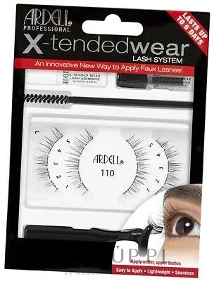 Набор накладных ресниц Ardell X-tended Wear Lash System Black 110, чёрные, 1 шт