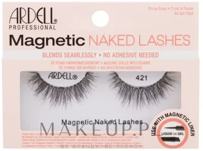 Магнитные накладные ресницы Ardell Magnetic Naked Lashes 421 Black, чёрные, 2 шт