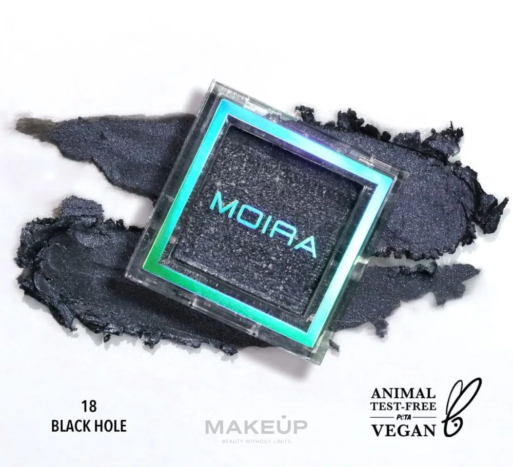 Тени для век Moira Lucent Cream Shadow кремовые, оттенок 018 - Black Hole
