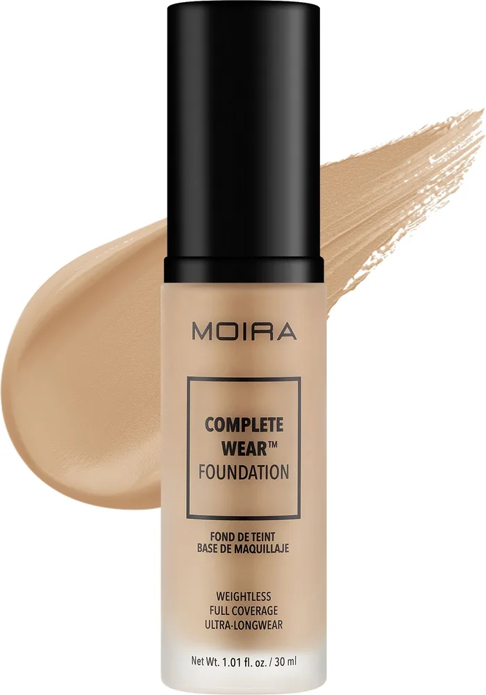 Тональная основа Moira Complete Wear Foundation матирующая стойкая, 30 мл, оттенок 200 - Bisque