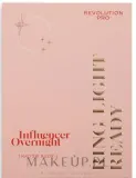 Палетка теней для век Revolution Pro Influencer Overnight Shadow Book 32 оттенка, матовые и с шиммером, 35 г, оттенок 2 - Soft Glam — фото 2